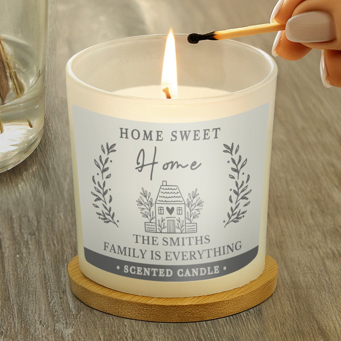 Personalised HOME Scented Jar Candle
