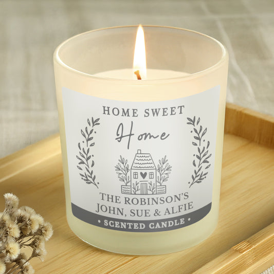 Personalised HOME Scented Jar Candle