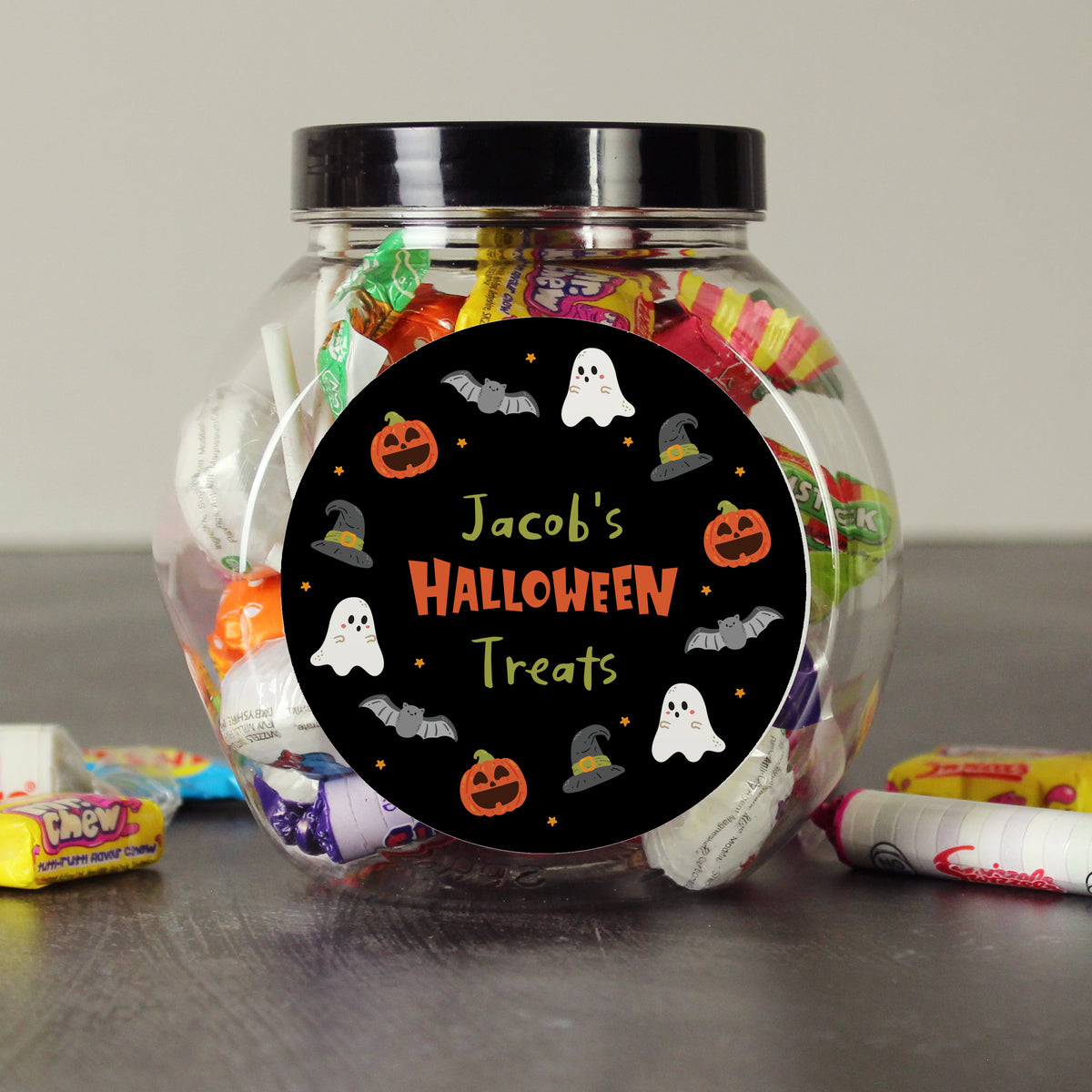 Personalised Halloween Sweets Jar