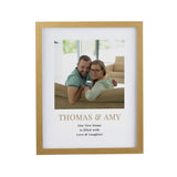 Personalised Square Photo Upload Oak Poster Frame