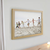 Personalised Photo Upload Oak Poster Frame