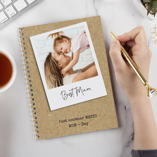 Personalised Photo Upload Polaroid Notebook