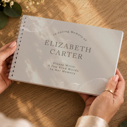 Personalised Memorial Guest Book