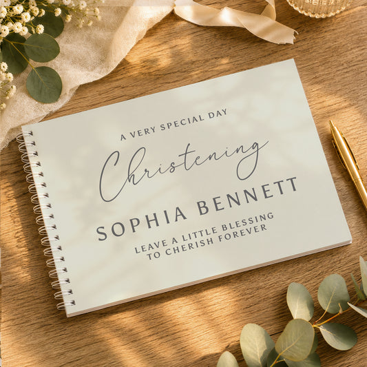 Personalised Natural Guest Book