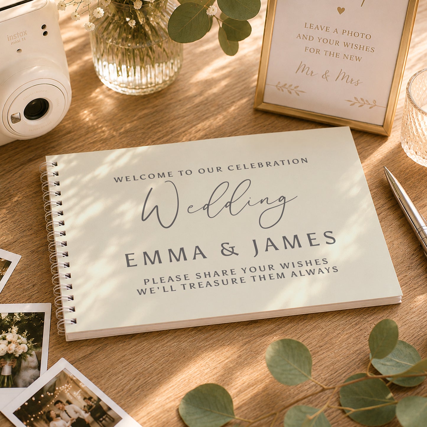 Personalised Natural Guest Book