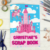 Personalised Princess & Unicorn - A4 Scrapbook