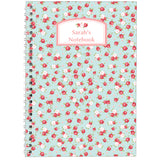 Personalised Vintage Floral A5 Notebook