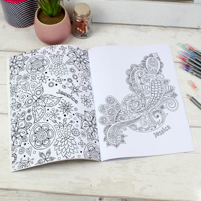 Personalised Botanical Colouring Book
