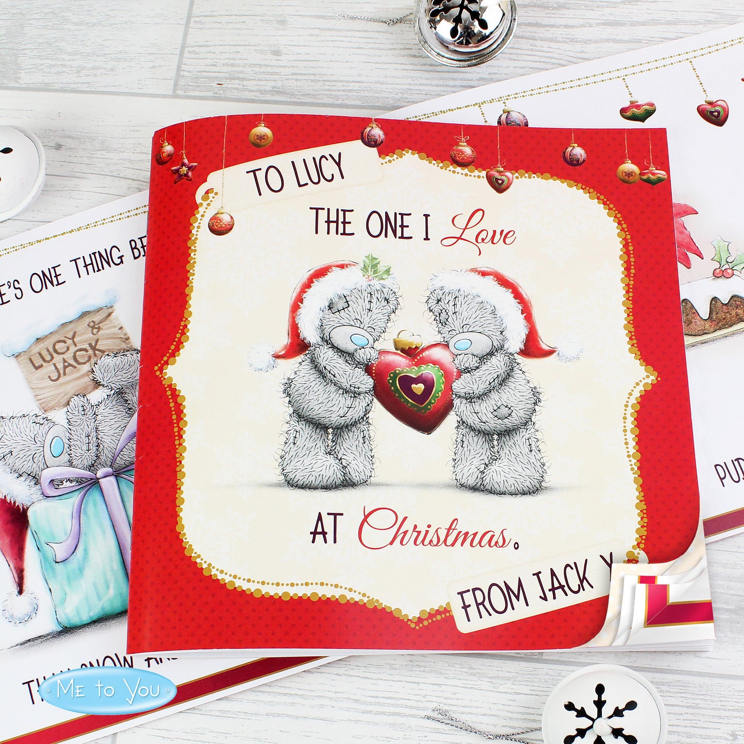 Personalised Me to You The One I Love at Christmas Poem Book