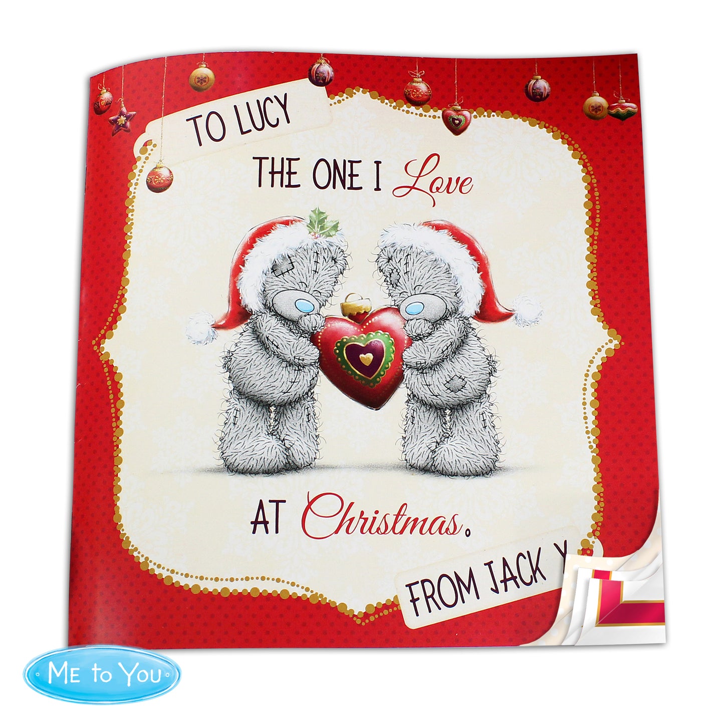 Personalised Me to You The One I Love at Christmas Poem Book