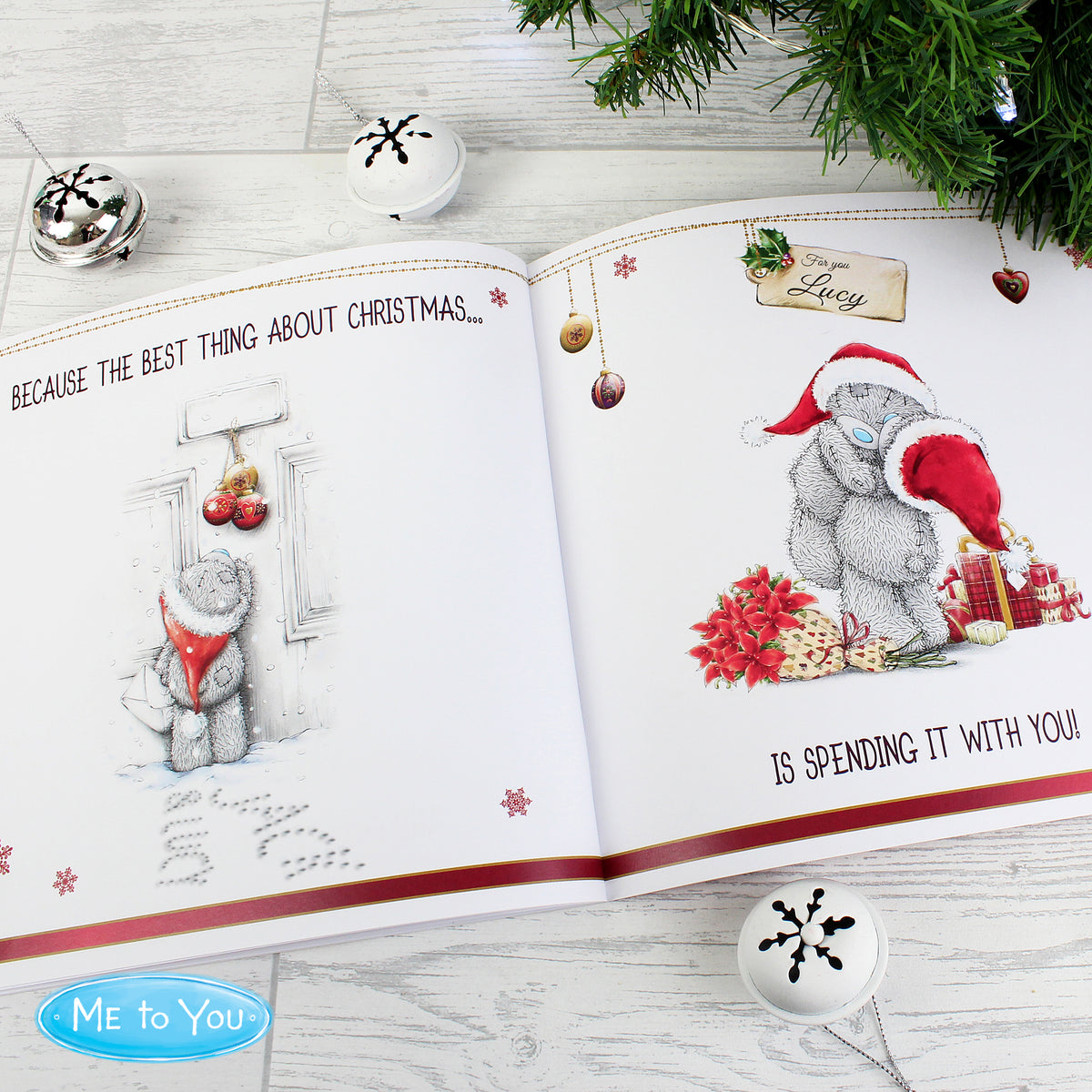 Personalised Me to You The One I Love at Christmas Poem Book