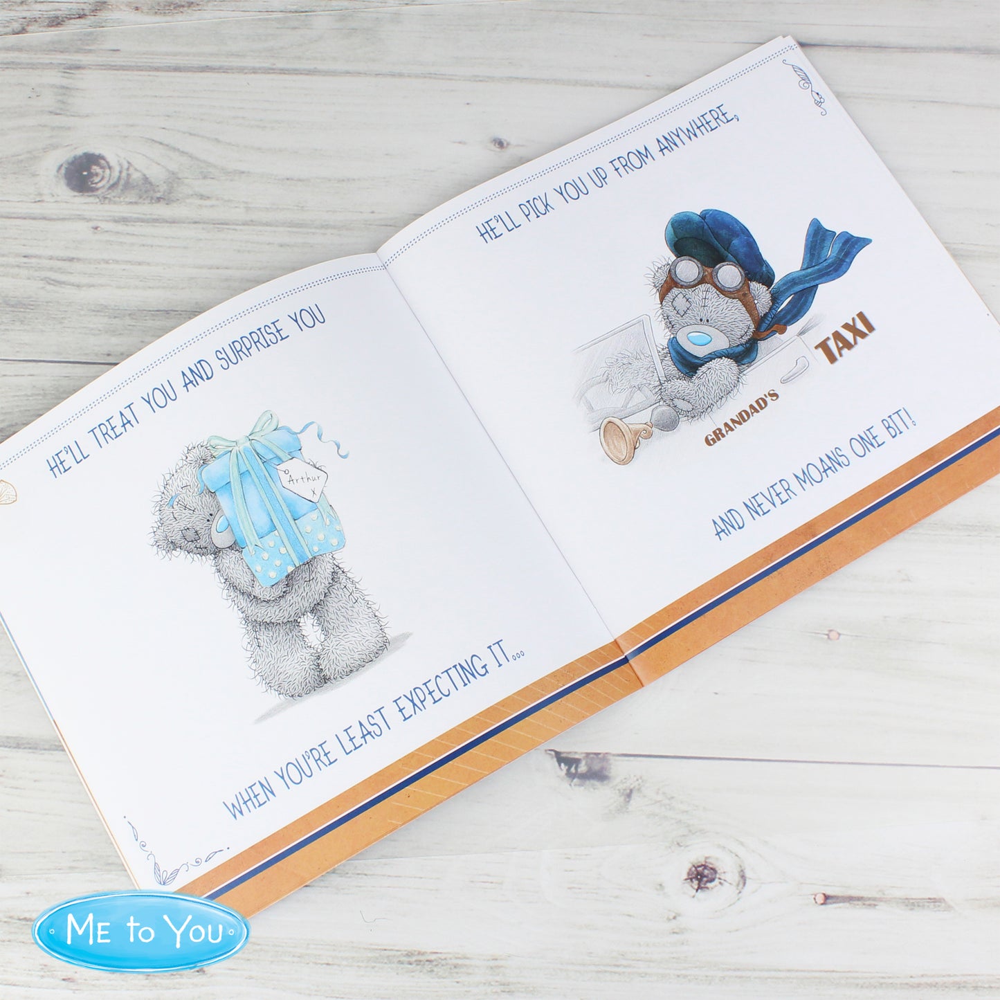 Personalised Me to You For Him Super Hero Poem Book
