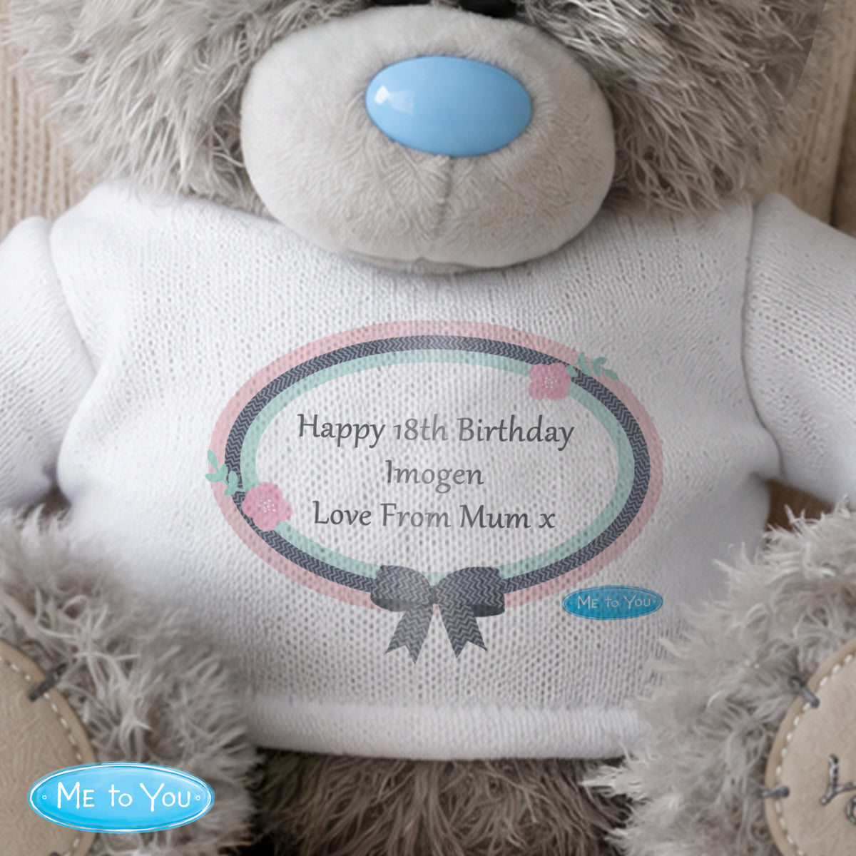Personalised Me To You Bear Pastel Bow