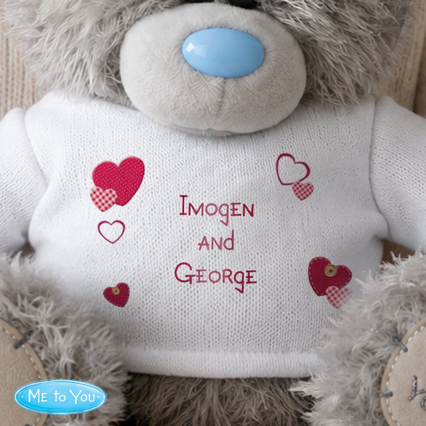 Personalised Me to You Bear Hearts