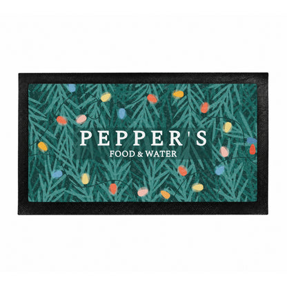 Personalised Christmas Pet Bowl Mat