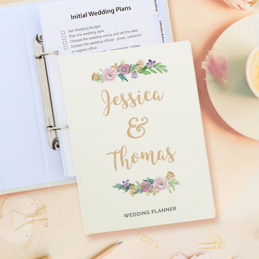 Personalised Floral Wedding Planner