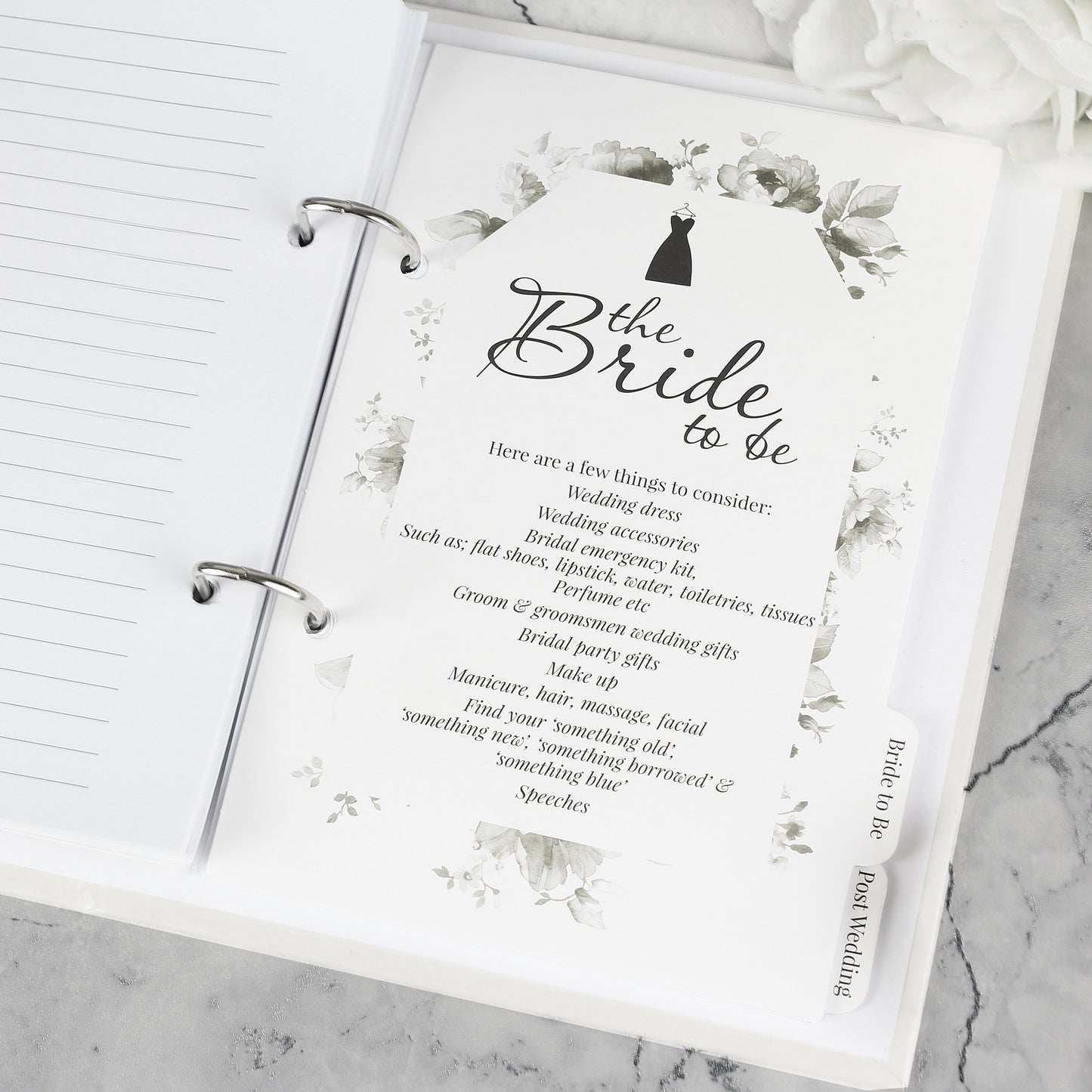 Personalised Floral Wedding Planner