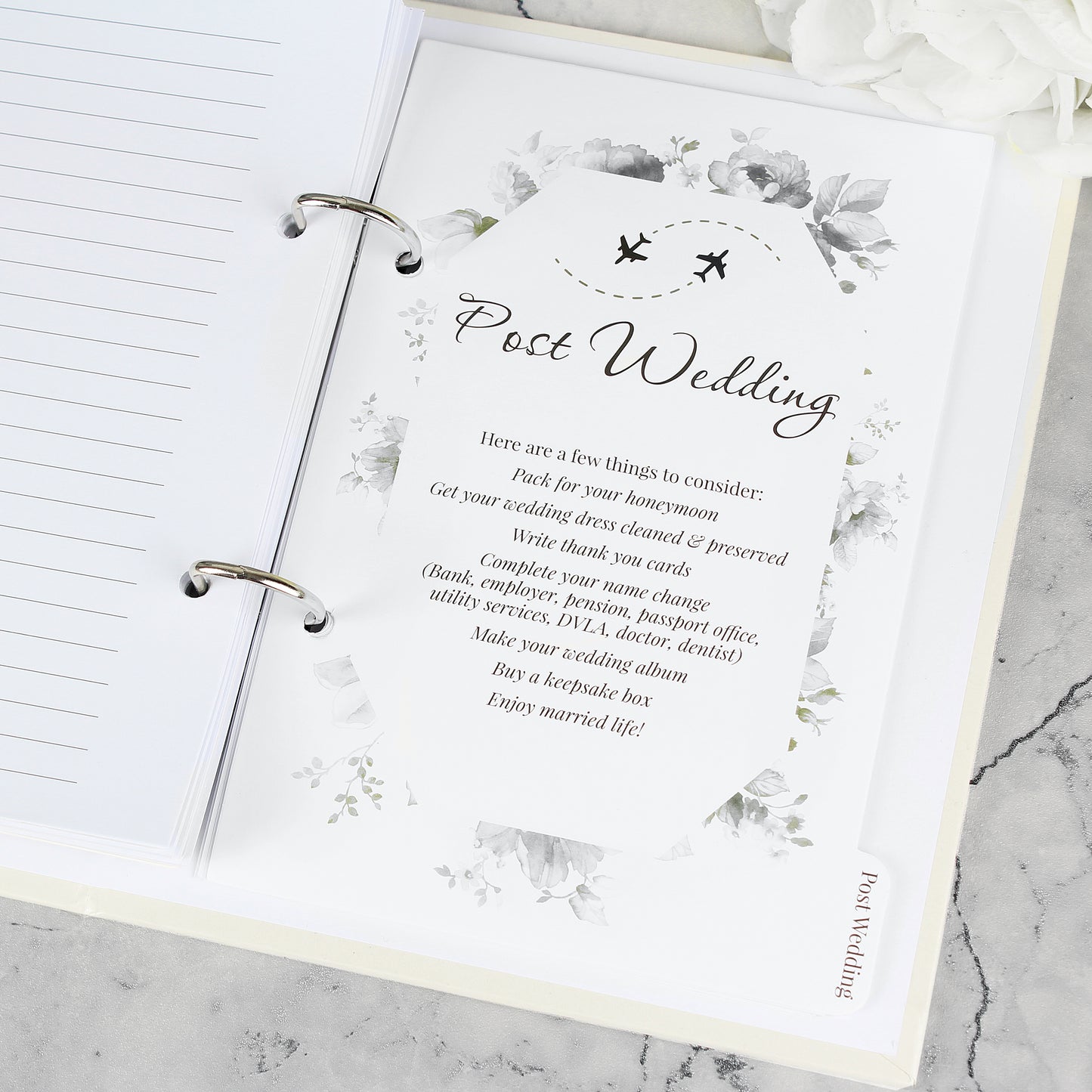 Personalised Floral Wedding Planner