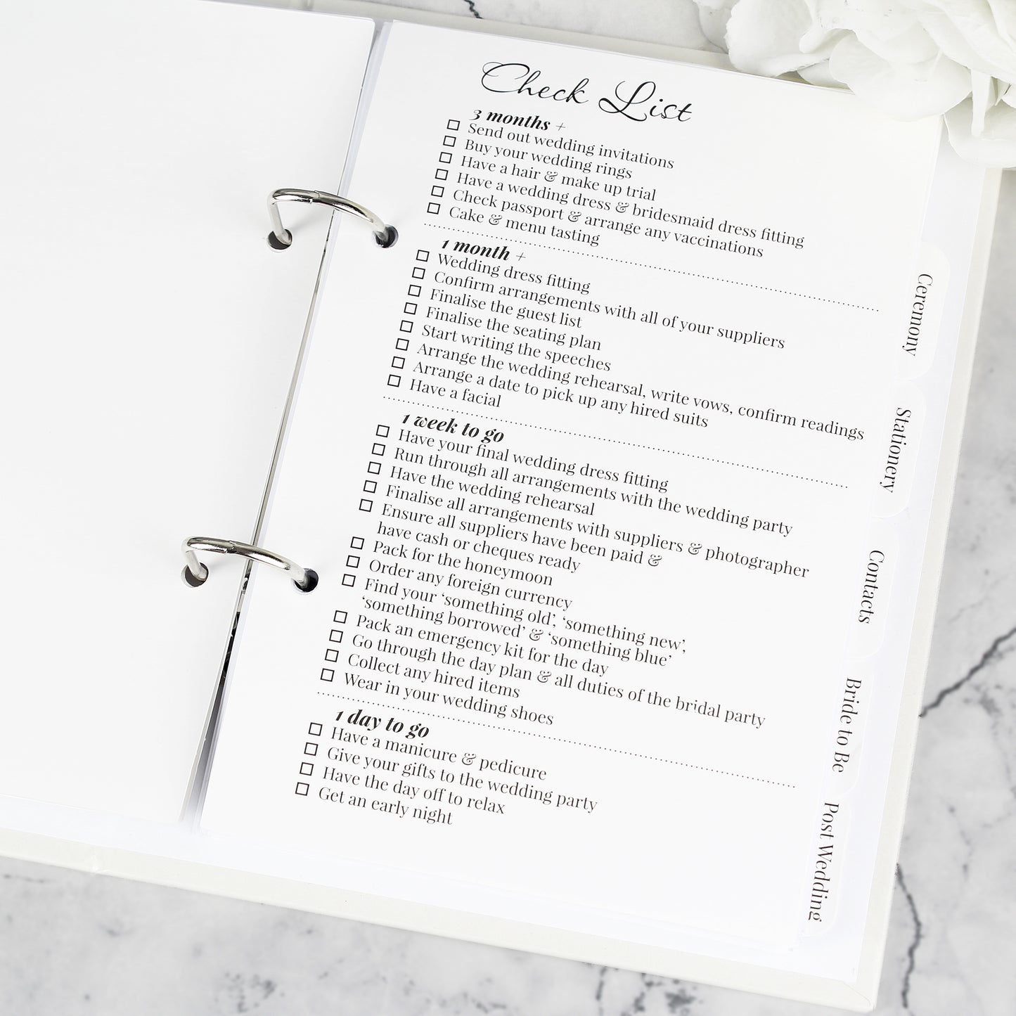 Personalised Floral Wedding Planner
