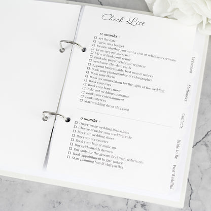 Personalised Floral Wedding Planner