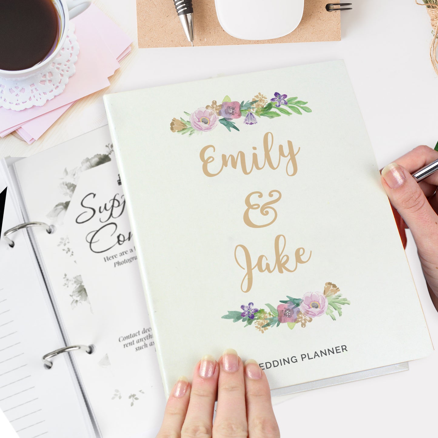 Personalised Floral Wedding Planner