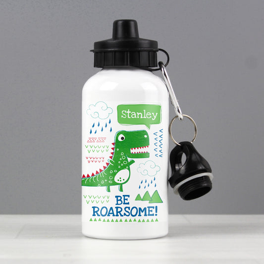 Personalised Be Roarsome Dinosaur Drinks Bottle