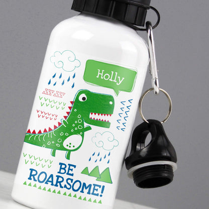 Personalised Be Roarsome Dinosaur Drinks Bottle