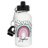 Personalised Rainbow White Drinks Bottle