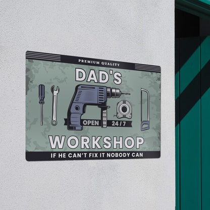 Personalised Workshop Metal Sign