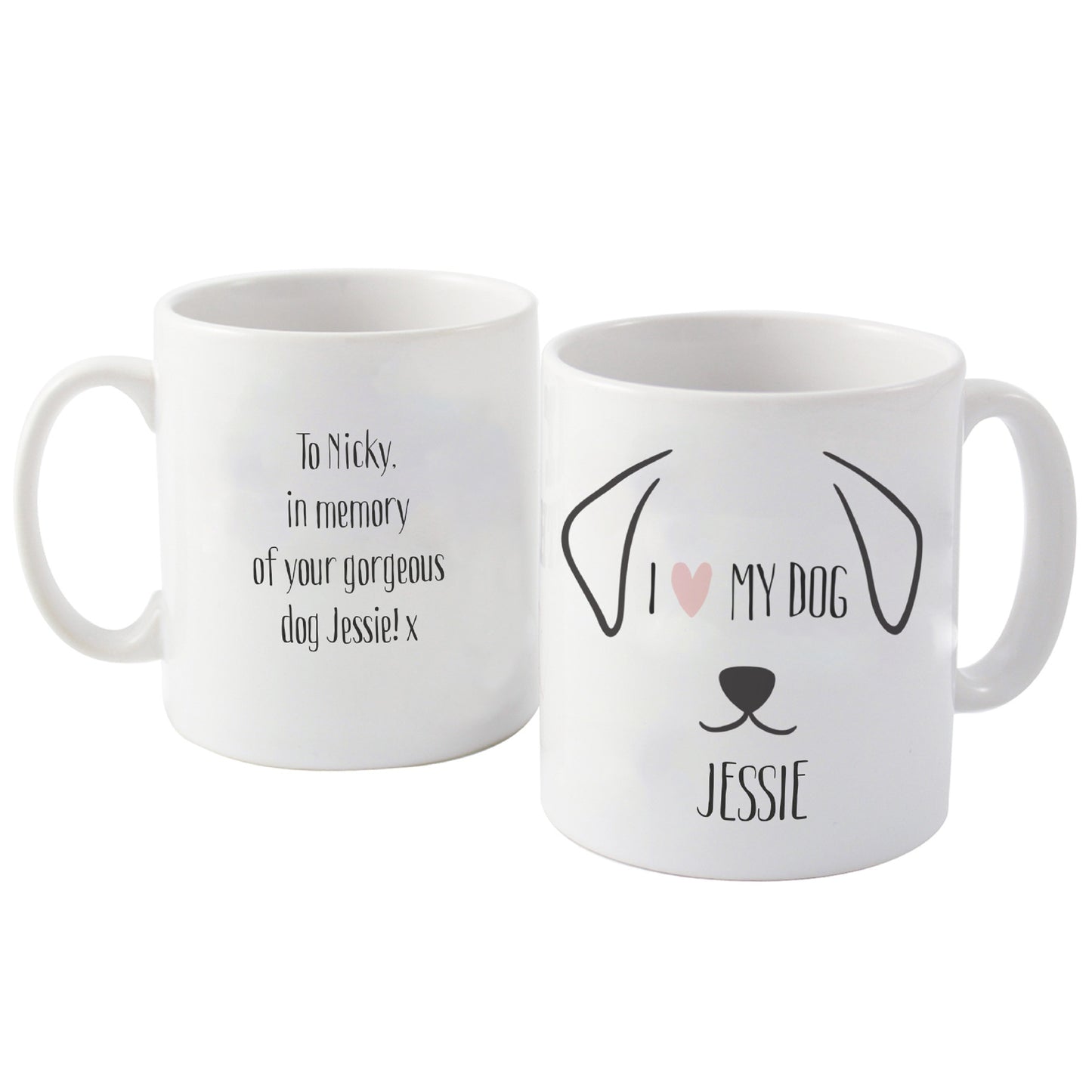 Personalised Dog Features Mug