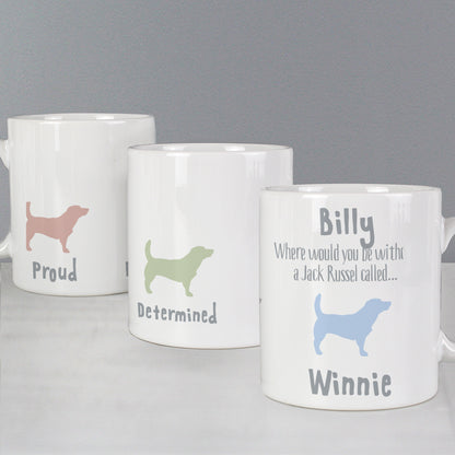 Personalised Jack Russell Dog Breed Mug