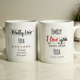 Personalised I Love You More Than... Mug