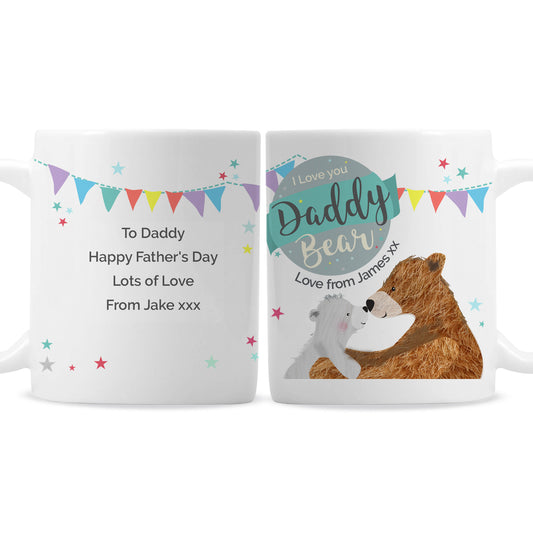 Personalised Daddy Bear Bunting Mug