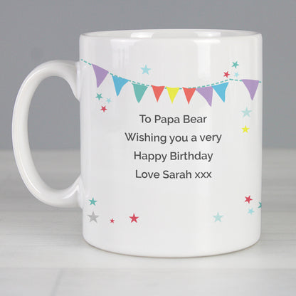 Personalised Daddy Bear Bunting Mug
