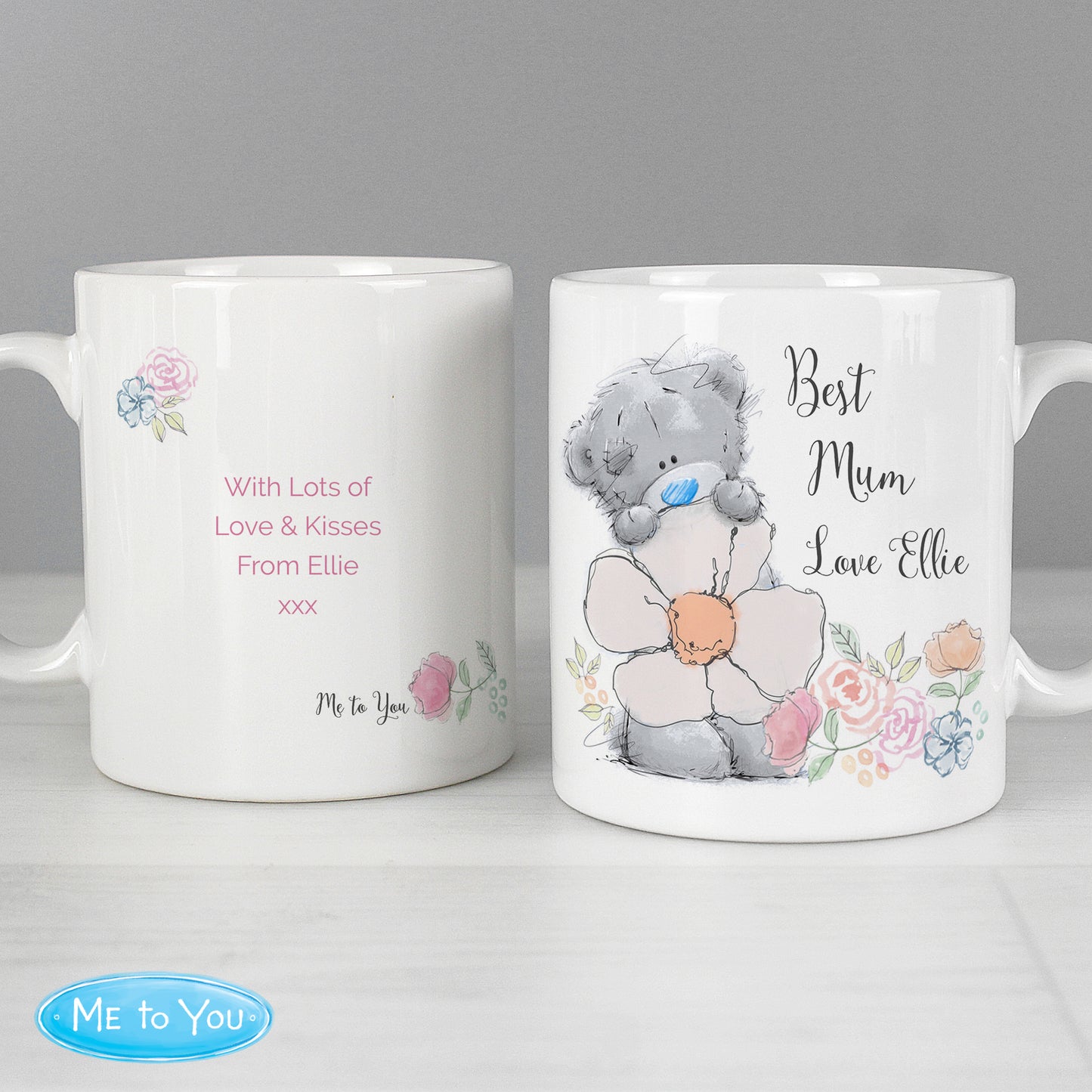 Personalised Me to You Floral Daisy Mug