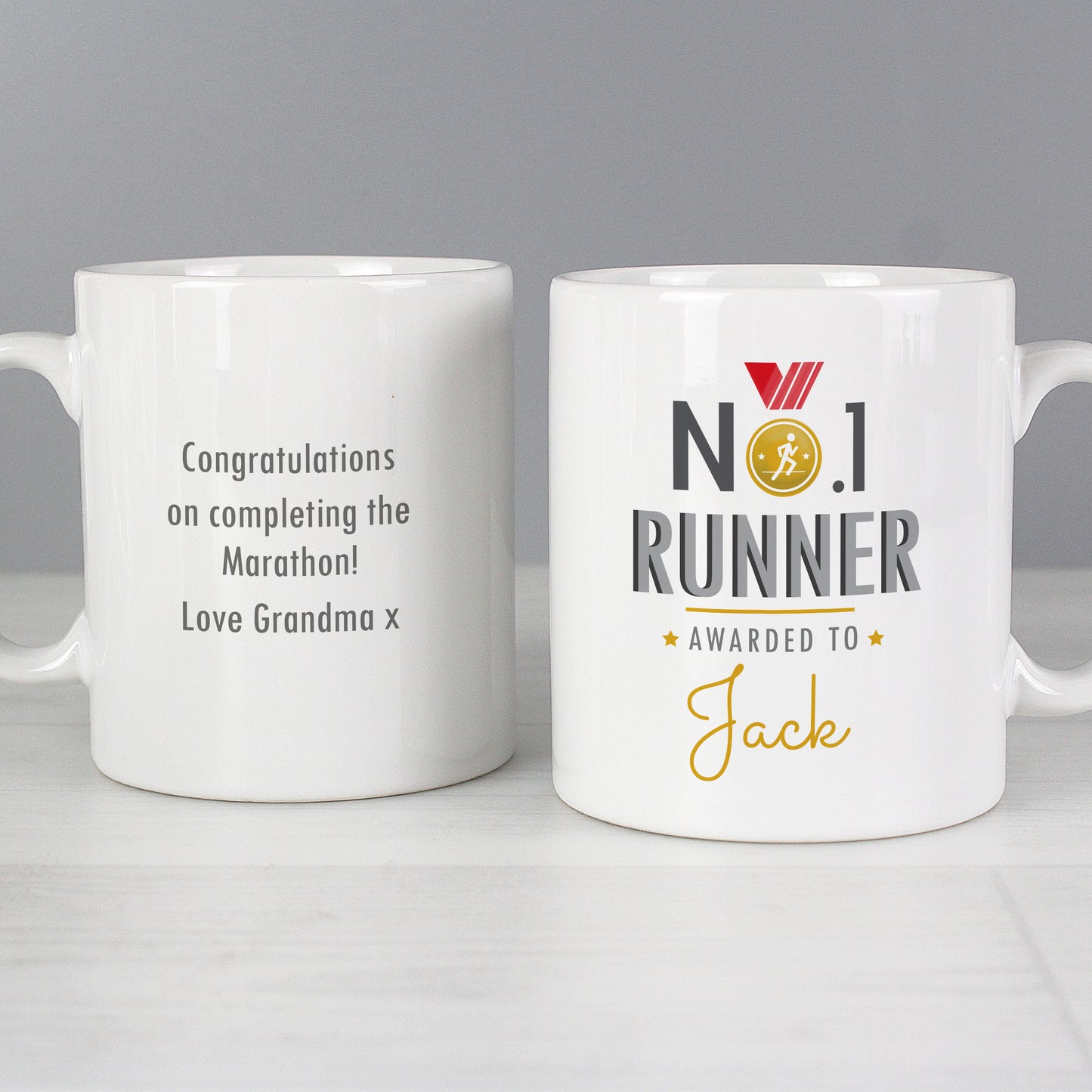 Personalised No.1 Runner Mug