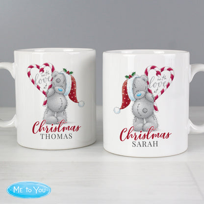 Personalised Me To You 'With Love At Christmas' Couples Mug Set