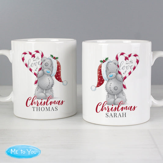 Personalised Me To You 'With Love At Christmas' Couples Mug Set