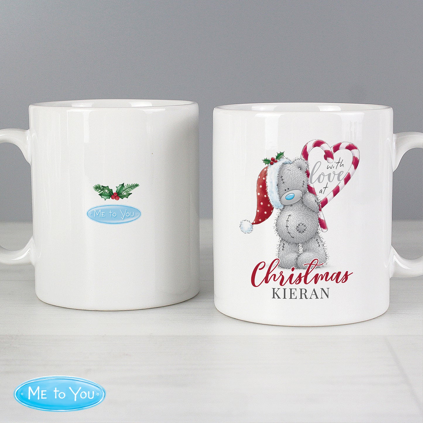 Personalised Me To You 'With Love At Christmas' Couples Mug Set