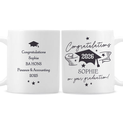 Personalised Graduation Scroll Mug
