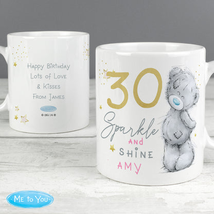 Personalised Me To You Sparkle & Shine Birthday Mug