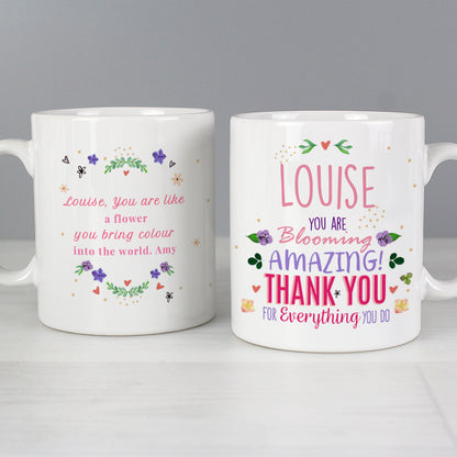 Personalised You Are Blooming Amazing Mug