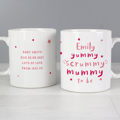 Personalised Yummy Scrummy Mummy To Be Mug