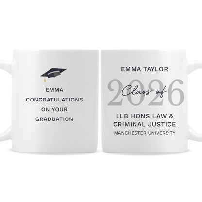 Personalised Class of Graduation Mug