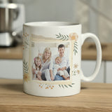 Personalised Wild Flowers Photo Upload Mug