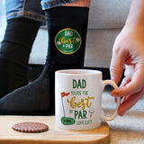 Personalised Best By Par Mug & Socks Set
