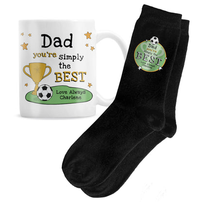 Personalised Simply The Best Mug & Socks Set