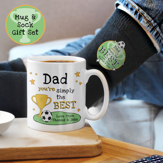 Personalised Simply The Best Mug & Socks Set
