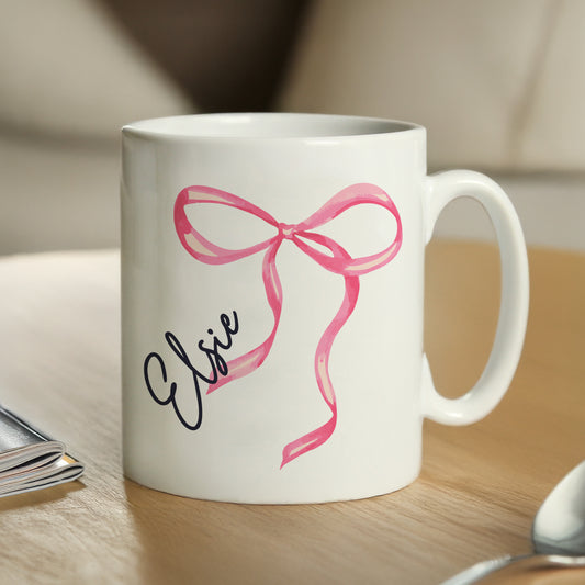 Personalised Bow Mug