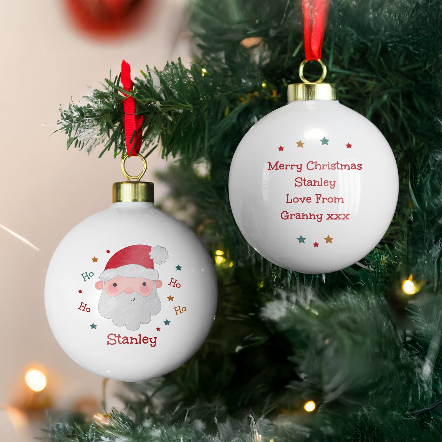 Personalised Santa Christmas Bauble